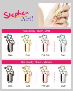Stephen Nail Jewelry Flower (Medium-Pink Gold) -Best Wig Outlet Store 4 8Pro Flower 06