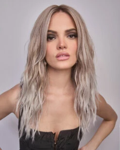 Roxie (Exclusive) | Lace Front & Monofilament Part Synthetic Wig By Alexander -Best Wig Outlet Store AX1042R Roxie MushroomMelange F1