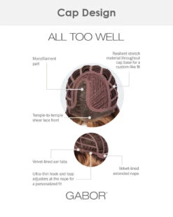 All Too Well | Lace Front & Monofilament Part Synthetic Wig By Gabor -Best Wig Outlet Store AllTooWell Cap