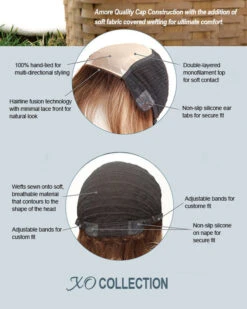 Codi XO (Rooted) | Lace Front & Monofilament Synthetic Wig By Amore -Best Wig Outlet Store Amore XO CapDesign 05 17ca2d79 95eb 4053 ae4d e7ddebf9640e