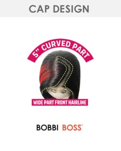 Stefania | Lace Front Synthetic Wig By Bobbi Boss -Best Wig Outlet Store BB 5CurvedPart
