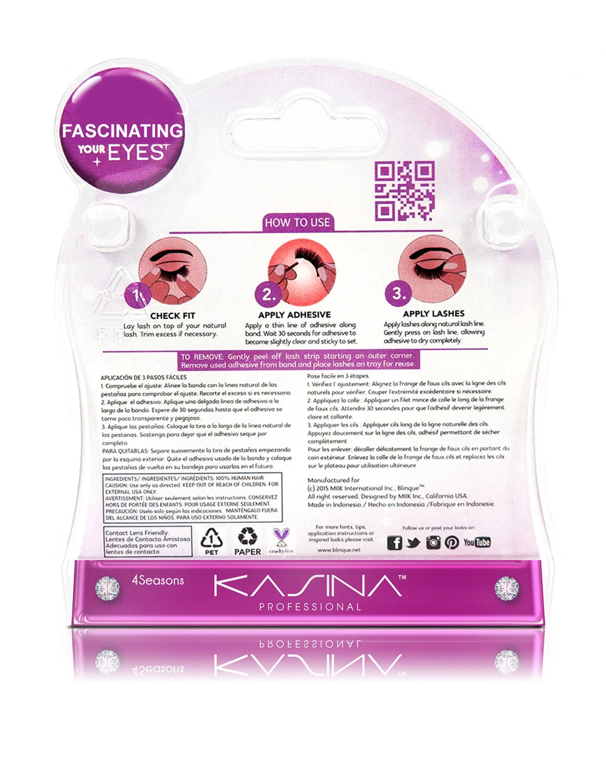 Premium 4 Seasons Eyelashes #118 | By Kasina Professional 3 Premium 4 Seasons Eyelashes #118 | By Kasina Professional - Image 3