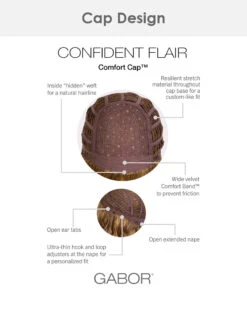 Confident Flair | Synthetic Wig By Gabor -Best Wig Outlet Store EG20158 ConfidentFlair cap