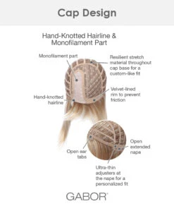 Stepping Out | Monofilament Synthetic Wig By Gabor -Best Wig Outlet Store EG30026 SteppingOut cap