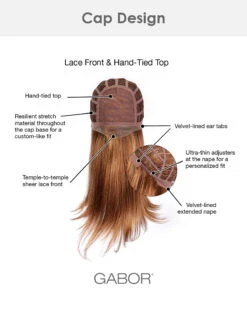Falling For You | Lace Front & Monofilament Top Synthetic Wig By Gabor -Best Wig Outlet Store EG31054 FallingForYou Cap