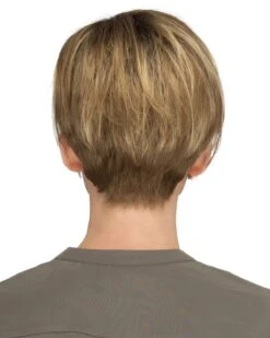 Perry | Lace Front & Monofilament Part Synthetic Wig By Estetica 19 Perry | Lace Front & Monofilament Part Synthetic Wig By Estetica -Best Wig Outlet Store ES31067 Perry SilverSunRT8 back