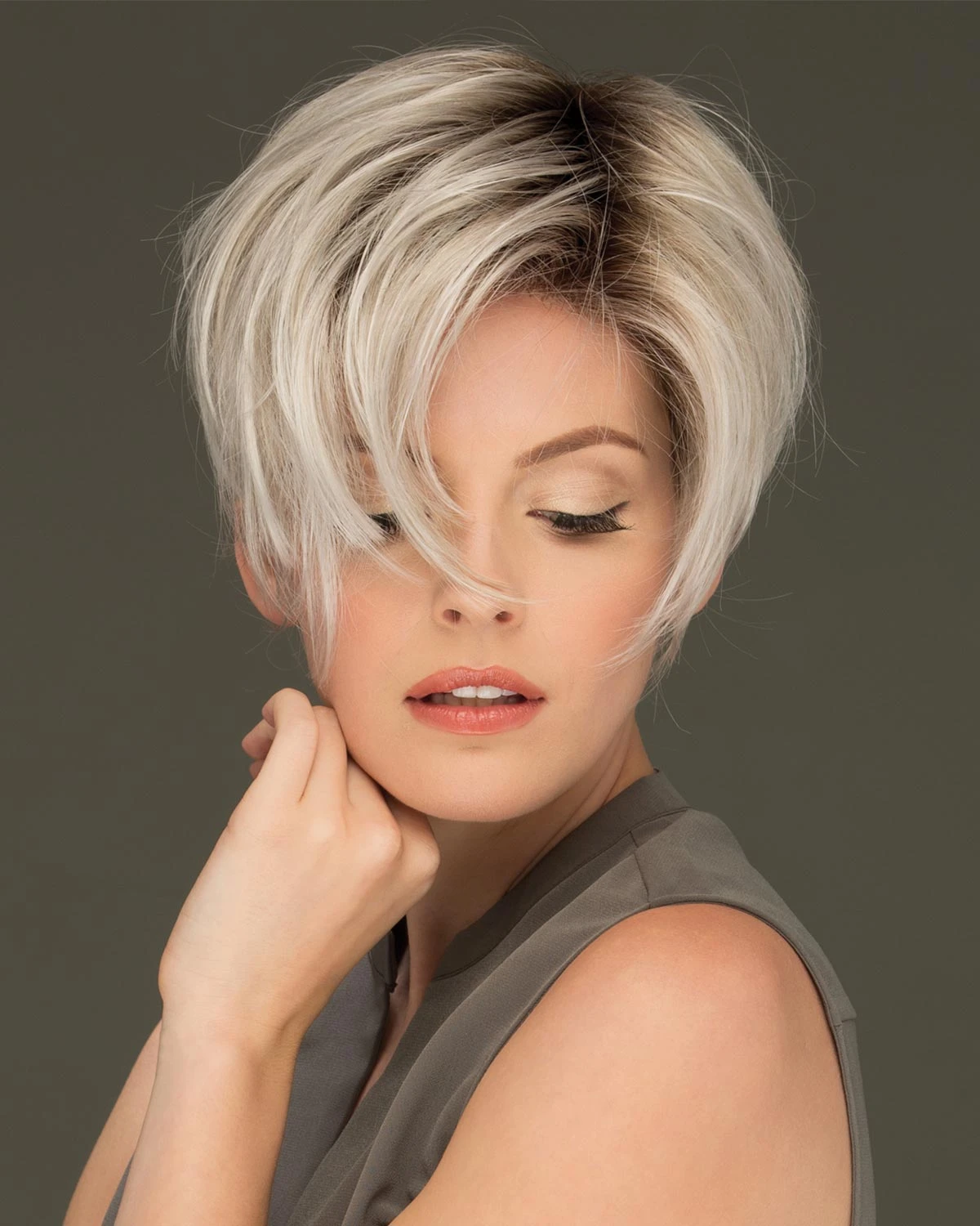 Perry | Lace Front & Monofilament Part Synthetic Wig By Estetica 8 Perry | Lace Front & Monofilament Part Synthetic Wig By Estetica - Image 8