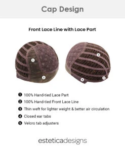 Brighton | Lace Front & Monofilament Part Synthetic Wig By Estetica -Best Wig Outlet Store ES31087 Brighton Cap