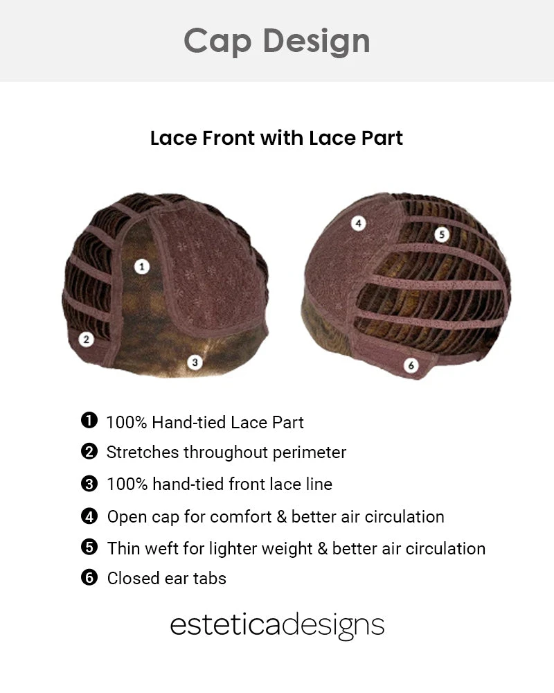 Perry | Lace Front & Monofilament Part Synthetic Wig By Estetica 13 Perry | Lace Front & Monofilament Part Synthetic Wig By Estetica - Image 13