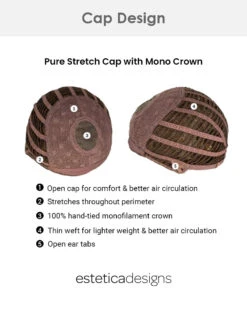 Hunter | Monofilament Crown Synthetic Wig By Estetica 15 Hunter | Monofilament Crown Synthetic Wig By Estetica -Best Wig Outlet Store ES PureStretchCapWithMonoCrown cap