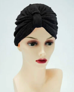 Terry Turban EV Headwear -Best Wig Outlet Store EV165 Black