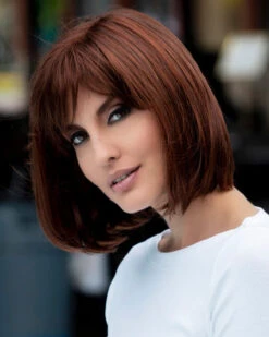 Petite Paige | Monofilament Part Wig By Envy -Best Wig Outlet Store EV30009PT PetitePaige DarkRed side
