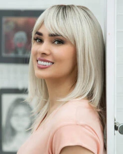 Madison | Monofilament Synthetic Wig By Envy -Best Wig Outlet Store EV30015R Madison PlatinumShadow M2