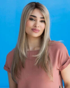 Mc Kenzie | Monofilament Part Wig By Envy -Best Wig Outlet Store EV30020R McKenzie SparklingChampagne M4