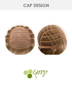 Taryn | Monofilament Human Hair Blend Wig By Envy -Best Wig Outlet Store EV30028 Tayrn cap 01