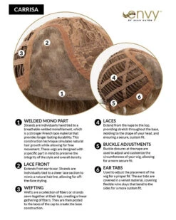 Carrisa (Exclusive) | Lace Front & Monofilament Part Synthetic Wig By Envy 9 Carrisa (Exclusive) | Lace Front & Monofilament Part Synthetic Wig By Envy -Best Wig Outlet Store EV31031 R Carrisa cap