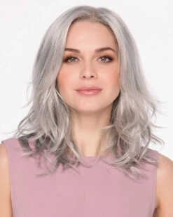 Amanda | Lace Front & Monofilament Top Synthetic Wig By Envy -Best Wig Outlet Store EV31047 Amanda MediumGrey F3