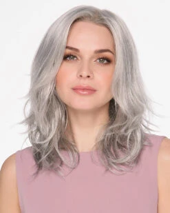Amanda | Lace Front & Monofilament Top Synthetic Wig By Envy -Best Wig Outlet Store EV31047 Amanda MediumGrey F5