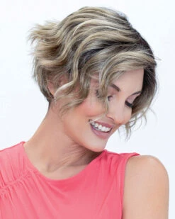 Donna | Lace Front & Monofilament Top Synthetic Wig By Envy -Best Wig Outlet Store EV31048R Donna GoldenSandstone F4