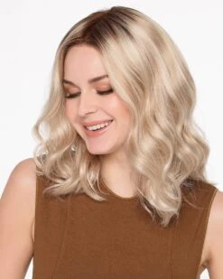 Molly | Lace Front & Monofilament Top Synthetic Wig By Envy 25 Molly | Lace Front & Monofilament Top Synthetic Wig By Envy -Best Wig Outlet Store EV31049R Molly SilkyBeige S3