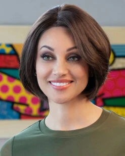 Amelia | Lace Front & Monofilament Human Hair Wig By Envy -Best Wig Outlet Store EV37008 Amelia DarkBrown M2