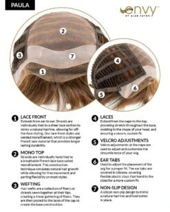 Paula (Exclusive) | Lace Front & Monofilament Top Human Hair Blend Wig By Envy -Best Wig Outlet Store EV37031 Paula Cap 985d3de3 9829 43ed 9762 d4fb20fc30a2