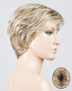 Estate Mono-Petite/Average | Lace Front & Monofilament Top Synthetic Wig By Ellen Wille -Best Wig Outlet Store EW31034PA EstateMono Champagne Rooted mq