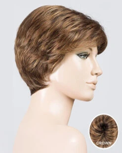 Estate Mono-Petite/Average | Lace Front & Monofilament Top Synthetic Wig By Ellen Wille -Best Wig Outlet Store EW31034PA EstateMono Mocca Rooted mq