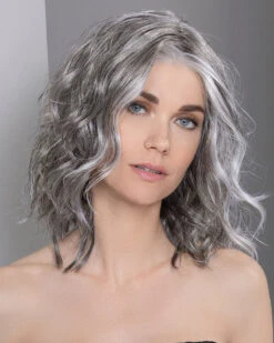 Mila Mono-Petite/Average | Lace Front & Monofilament Top Synthetic Wig By Ellen Wille -Best Wig Outlet Store EW31038PA MilaMono DarkGreyLighted F3