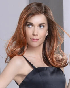 Savelli Mono Part-Petite/Average | Lace Front & Monofilament Part Synthetic Wig By Ellen Wille 28 Savelli Mono Part-Petite/Average | Lace Front & Monofilament Part Synthetic Wig By Ellen Wille -Best Wig Outlet Store EW31040PA SavelliMonoPart TizianRedTipped M4