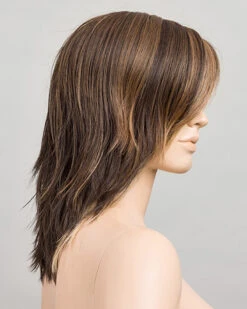 Flow Mono Part-Petite/Average | Lace Front & Monofilament Part Synthetic Wig By Ellen Wille -Best Wig Outlet Store EW31042PA FlowMonoPart CoffeeBrownLighted mq