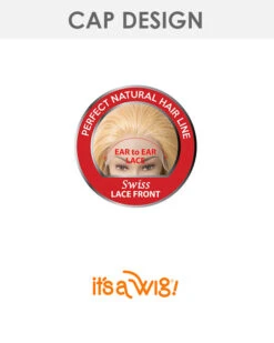 Swiss Lace Phyllis | Lace Front Synthetic Wig By It's A Wig -Best Wig Outlet Store EarToEar Lace Cap 01