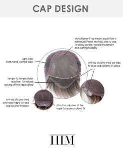 Chiseled | Average/Large Men's Lace Front & Monofilament Synthetic Wig By HIM -Best Wig Outlet Store HC64001AL Chiseled Cap