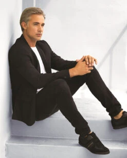 Sophistication | Average/Large Men's Lace Front & Monofilament Synthetic Wig By HIM 16 Sophistication | Average/Large Men's Lace Front & Monofilament Synthetic Wig By HIM -Best Wig Outlet Store HC64003AL Sophistication Side Lifestyle 1