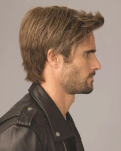 Edge | Average/Large Men's Lace Front & Monofilament Crown Synthetic Wig By HIM -Best Wig Outlet Store HC64005AL Edge Side 2