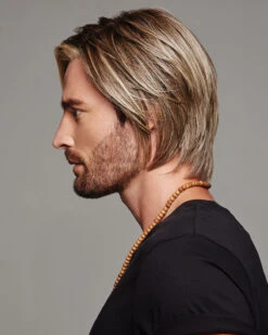 Daring | Average/Large Men's Lace Front & Monofilament Part Synthetic Wig By HIM -Best Wig Outlet Store HC64007AL Daring Side2