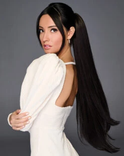 27 Inch Straight Cinch Pony | Hair Piece By Hairdo -Best Wig Outlet Store HD50042 27inStraightCinchPony model3 S1