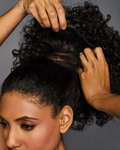 12 Inch Coily Cinched Pony | Hair Piece By Hairdo -Best Wig Outlet Store HD50043 12inCoilyCinchedPony Step2