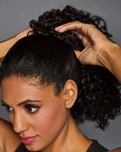 12 Inch Coily Cinched Pony | Hair Piece By Hairdo -Best Wig Outlet Store HD50043 12inCoilyCinchedPony Step3