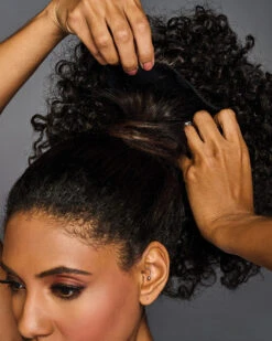 16 Inch Coily Cinched Pony | Hair Piece By Hairdo -Best Wig Outlet Store HD50044 16inCoilyCinchedPony Step2