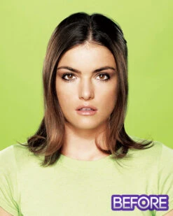 22 Inch Straight Synthetic Clip-in Extension | By Hairdo -Best Wig Outlet Store HD5805 22in Straight 4 howto BEFORE 01