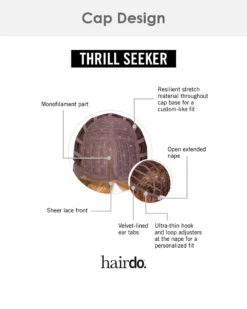 Thrill Seeker | Lace Front & Monofilament Part Synthetic Wig By Hairdo -Best Wig Outlet Store HD ThrillSeeker Cap