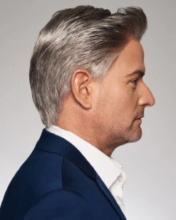 Distinguished | Average/Large Men's Lace Front & Monofilament Human Hair Blend Wig By HIM -Best Wig Outlet Store HIM64009AL Distinguished M56S side2