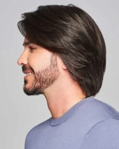 Sharp | Average/Large Men's Lace Front & Monofilament Human Hair Blend Wig By HIM -Best Wig Outlet Store HIM64010AL Sharp S
