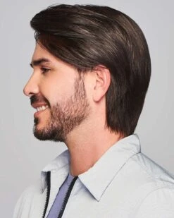Sharp | Average/Large Men's Lace Front & Monofilament Human Hair Blend Wig By HIM -Best Wig Outlet Store HIM64010AL Sharp SS