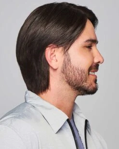 Sharp | Average/Large Men's Lace Front & Monofilament Human Hair Blend Wig By HIM -Best Wig Outlet Store HIM64010AL Sharp SS2
