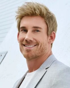 Dapper | Average/Large Men's Lace Front & Monofilament Crown Synthetic Wig By HIM -Best Wig Outlet Store HIM64012AL Dapper Model Lifestyle1