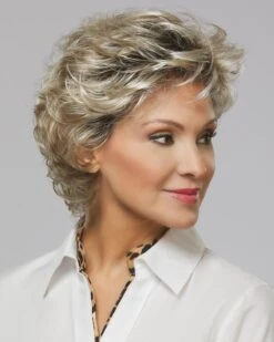 Lindsay | Lace Front & Monofilament Part Synthetic Wig By Henry Margu 10 Lindsay | Lace Front & Monofilament Part Synthetic Wig By Henry Margu -Best Wig Outlet Store HM2491 Lindsay 10 613GR side2