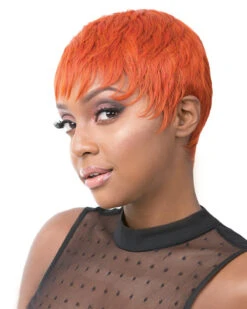 Simone | Synthetic Wig By It's A Wig 16 Simone | Synthetic Wig By It's A Wig -Best Wig Outlet Store IW20127 Simone side CopperOrange