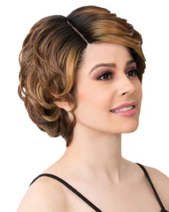 Tessa | Synthetic Wig By It's A Wig -Best Wig Outlet Store IW20145 Tessa TFFHoneyAmber side2